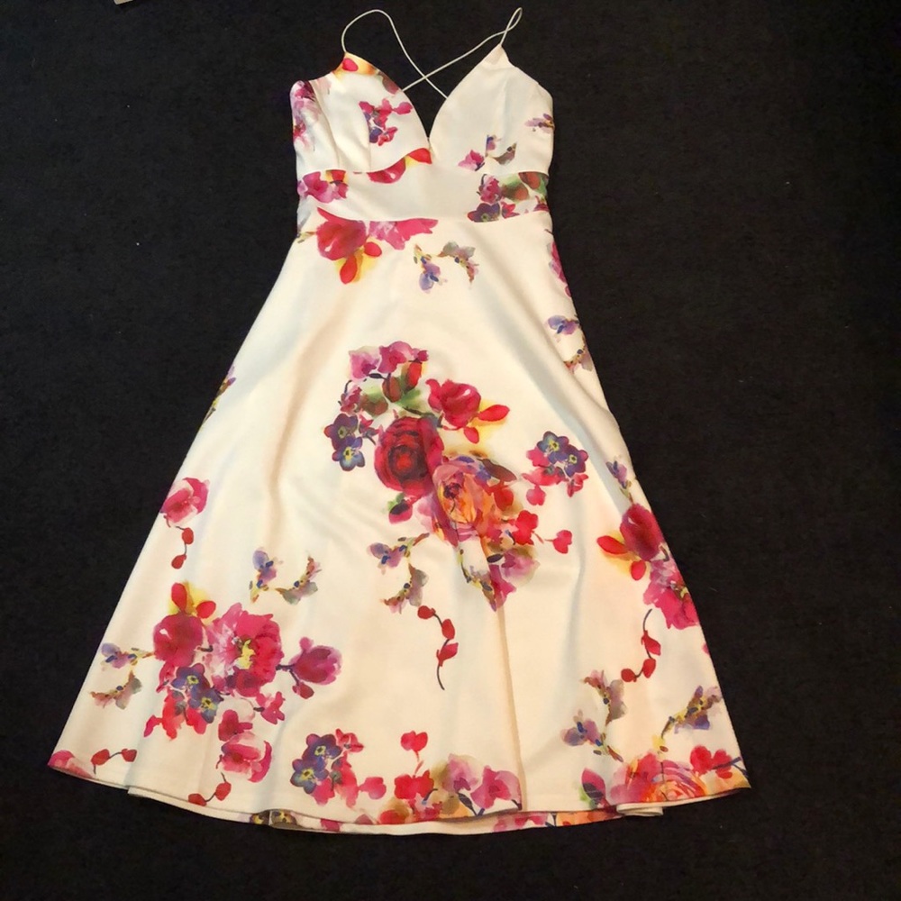 Beautiful white and floral dress